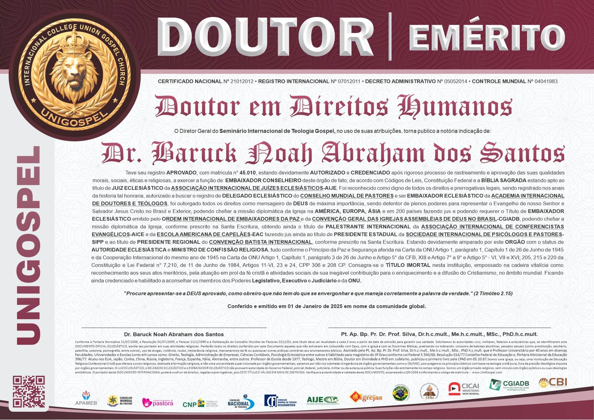 Emerito Doutor