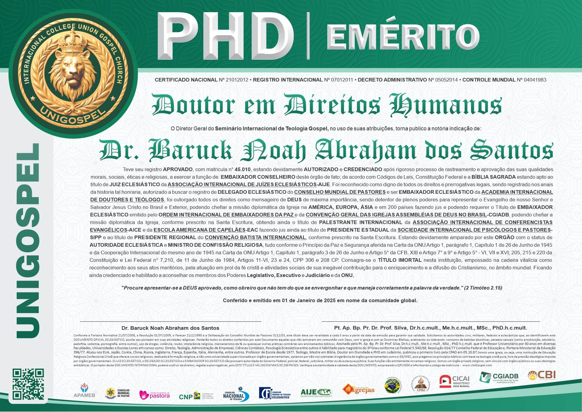 Emerito PHD