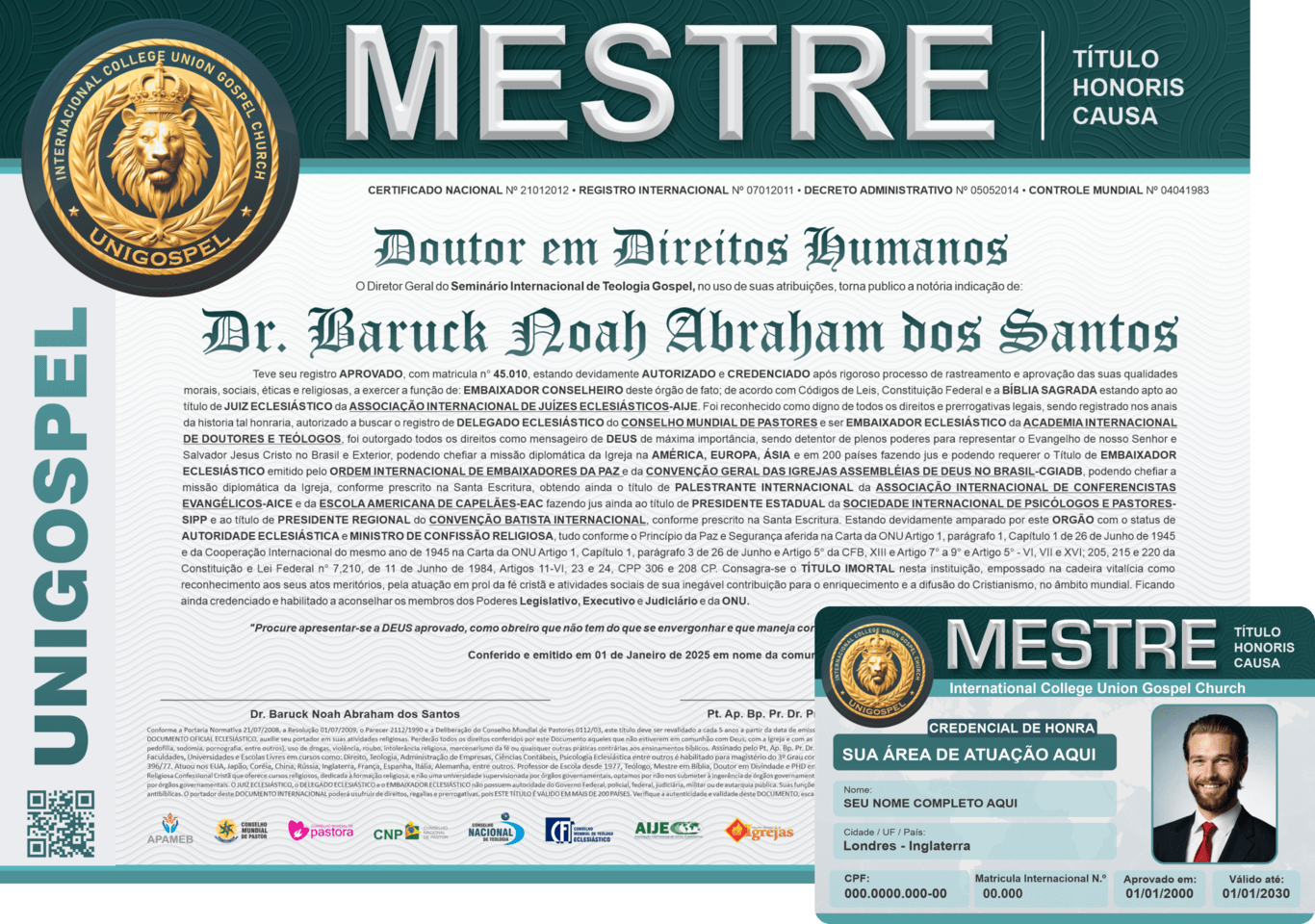 Honoris Causa Mestre