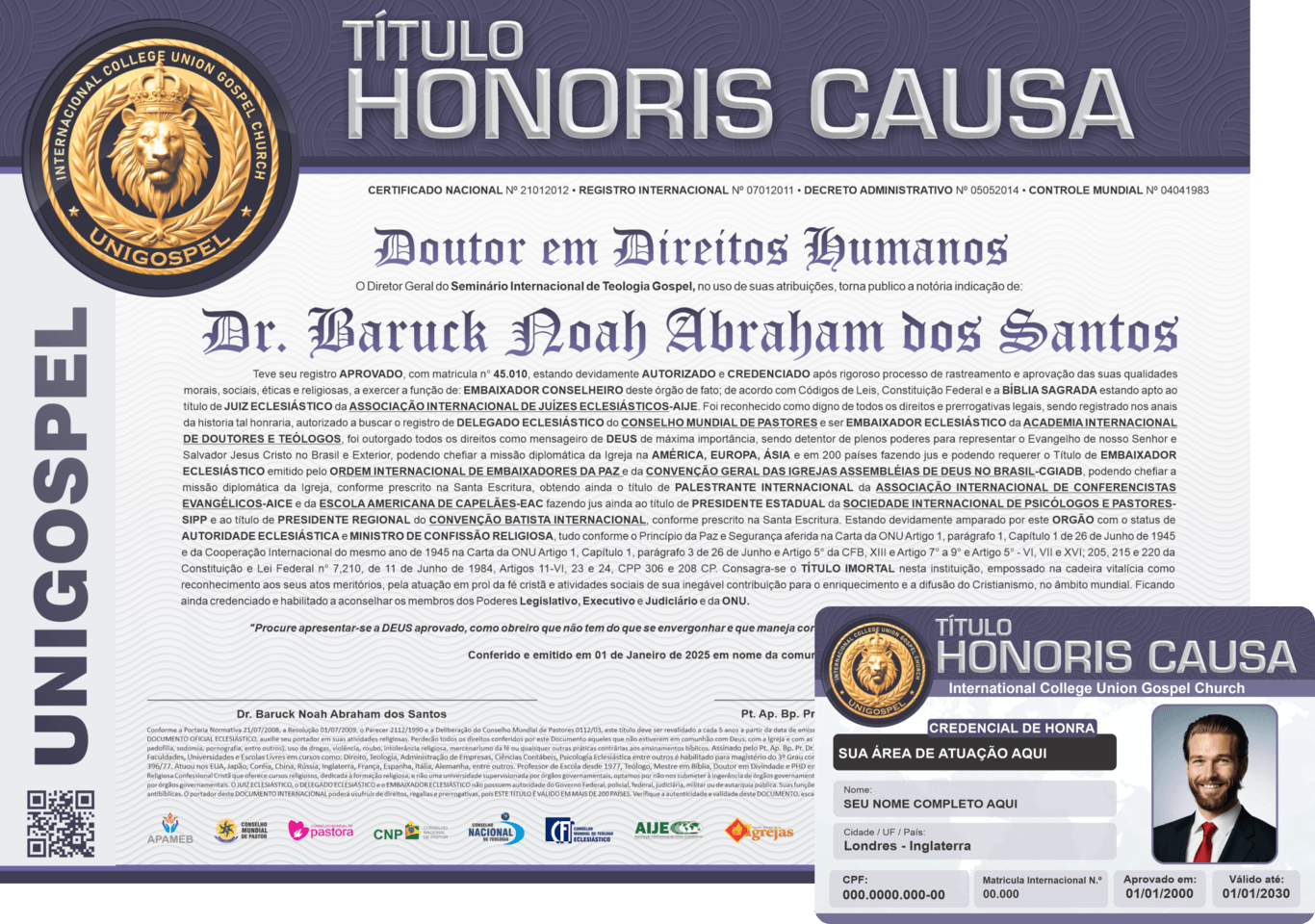 Honoris Causa sem Nivel