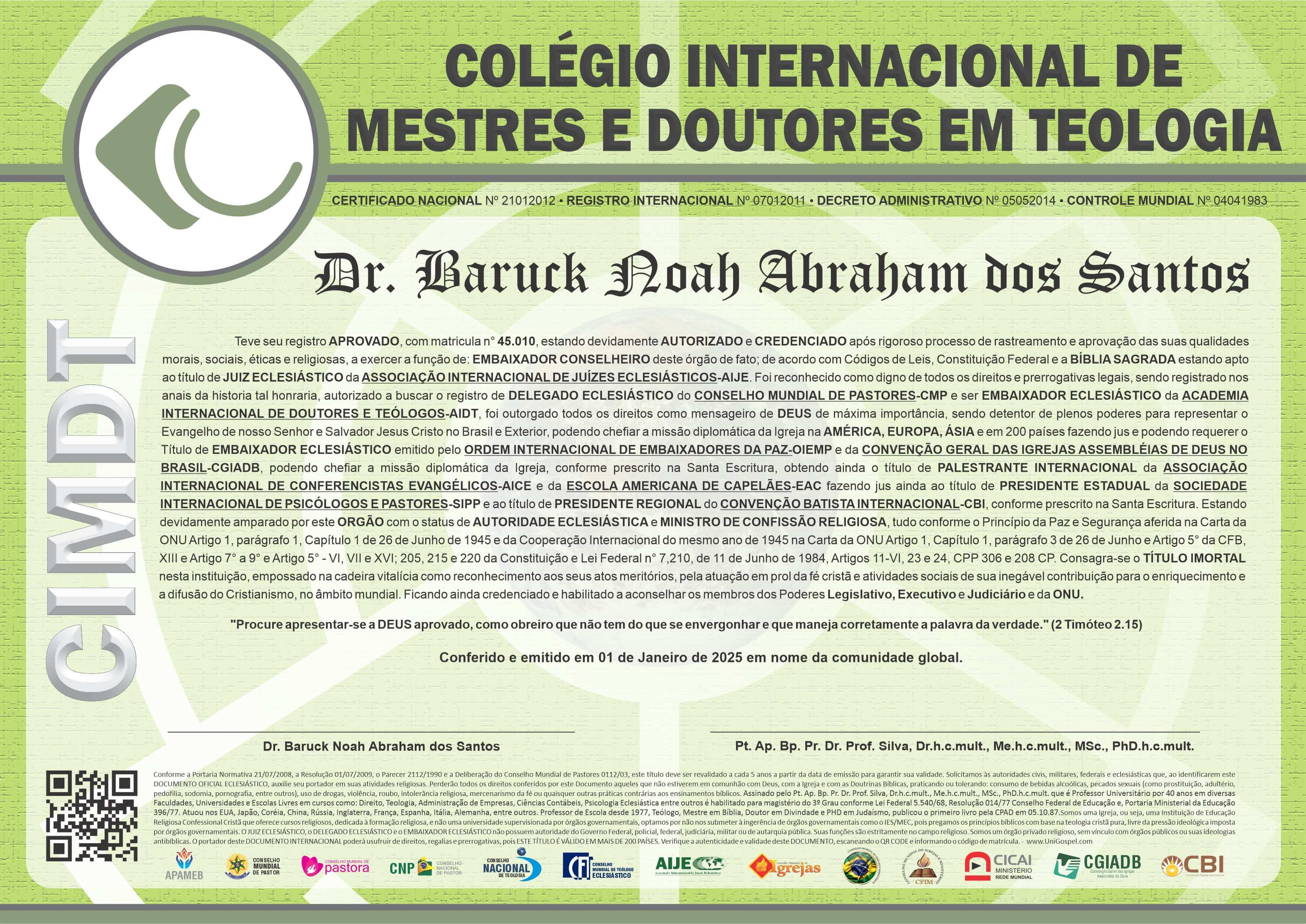 Colégio Internacional de Mestre e Doutores em Teologia