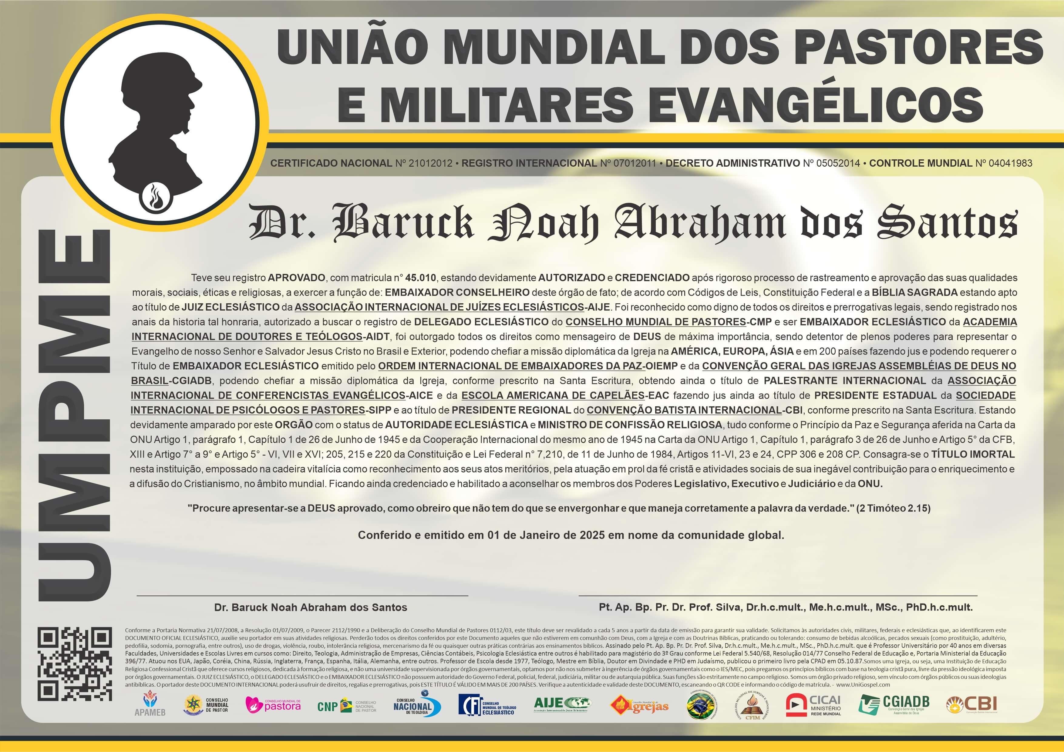 União Mundial dos Pastores e Militares Evangélicos